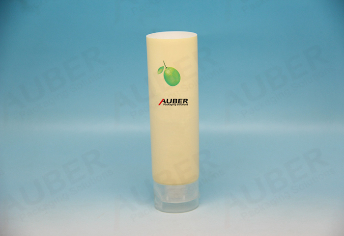 D25mm Light Yellow Round Tube with Transparent Cap