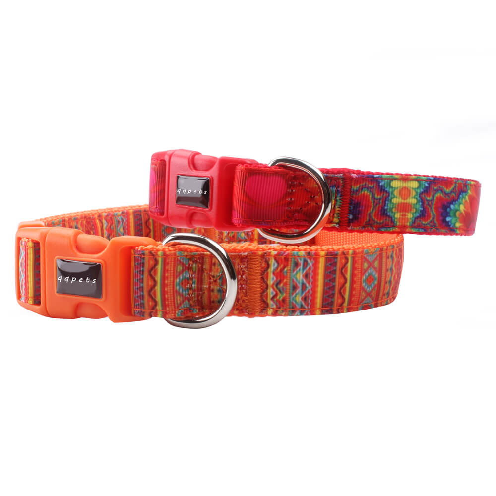 custom logo pet collar nylon pet collar factory