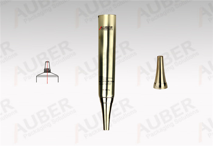 Auber 19mm High Glossy Nozzle Tubes Packaging with Metallic Pointed Screw On Cap