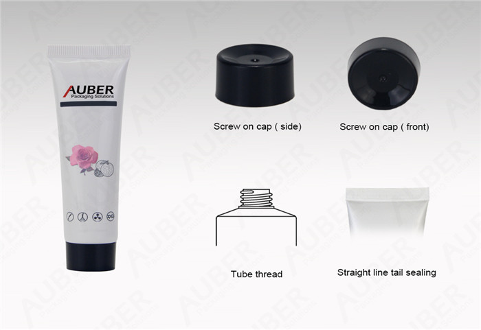 Auber D25mm Wholesale Lotion Squeeze Tubes With Black Screw on Cap 