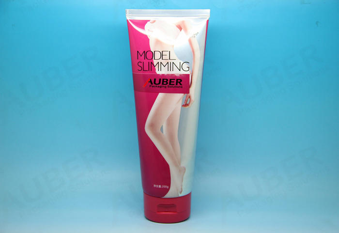 D50mm Purple Round Tube for Model Slimming Cream with Flip Top Cap