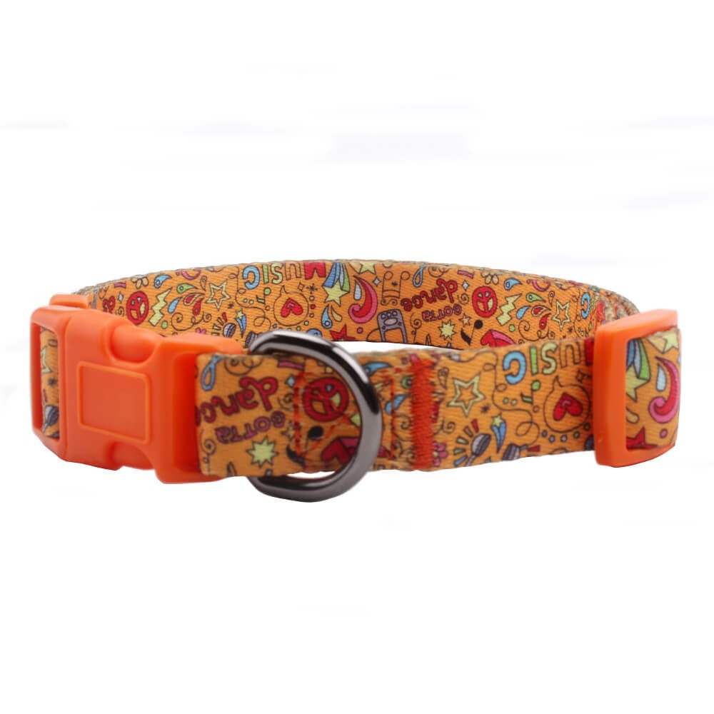 yellow pet collar