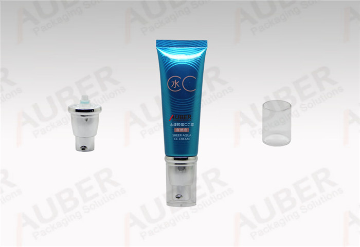 D25mm blue ABL pump tube packaging with transparent cap for Washing Foam