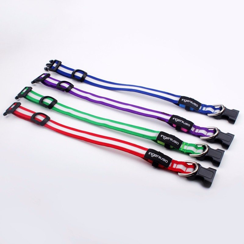 nylon flashing dog collars
