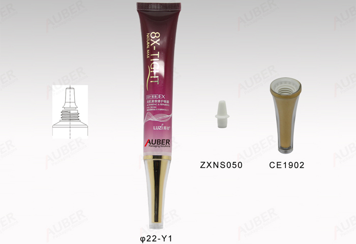 Eye Gel Tube With Gold Metalized Cap