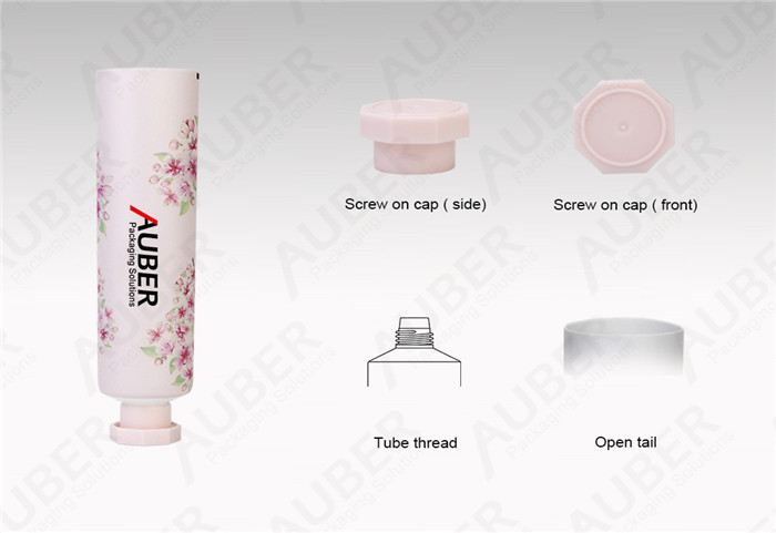 D30mm Pink Sakura Aluminum Laminated Squeeze Tubes with Octagonal Cap