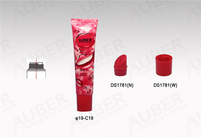 Auber D19mm Rose Red Metal Lipgloss Tubes with Screw On Cap