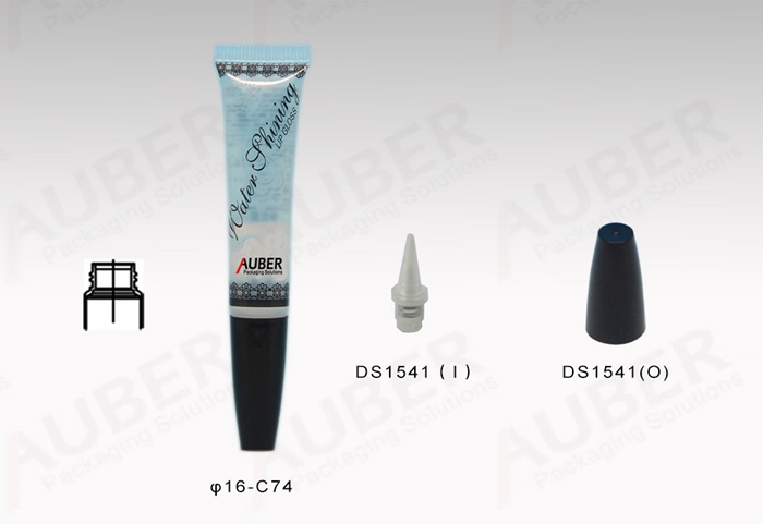 Auber D16mm Light Blue Tube of Lip Gloss with Screw On Cap
