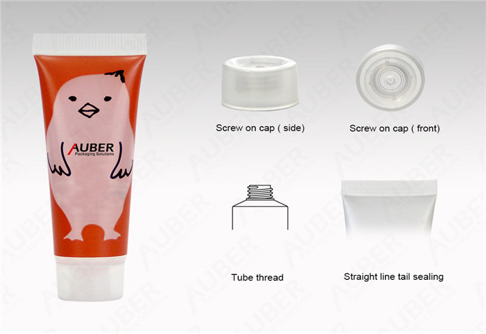 D22mm Clear Hand Cream Tubes with Clear Screw On Cap