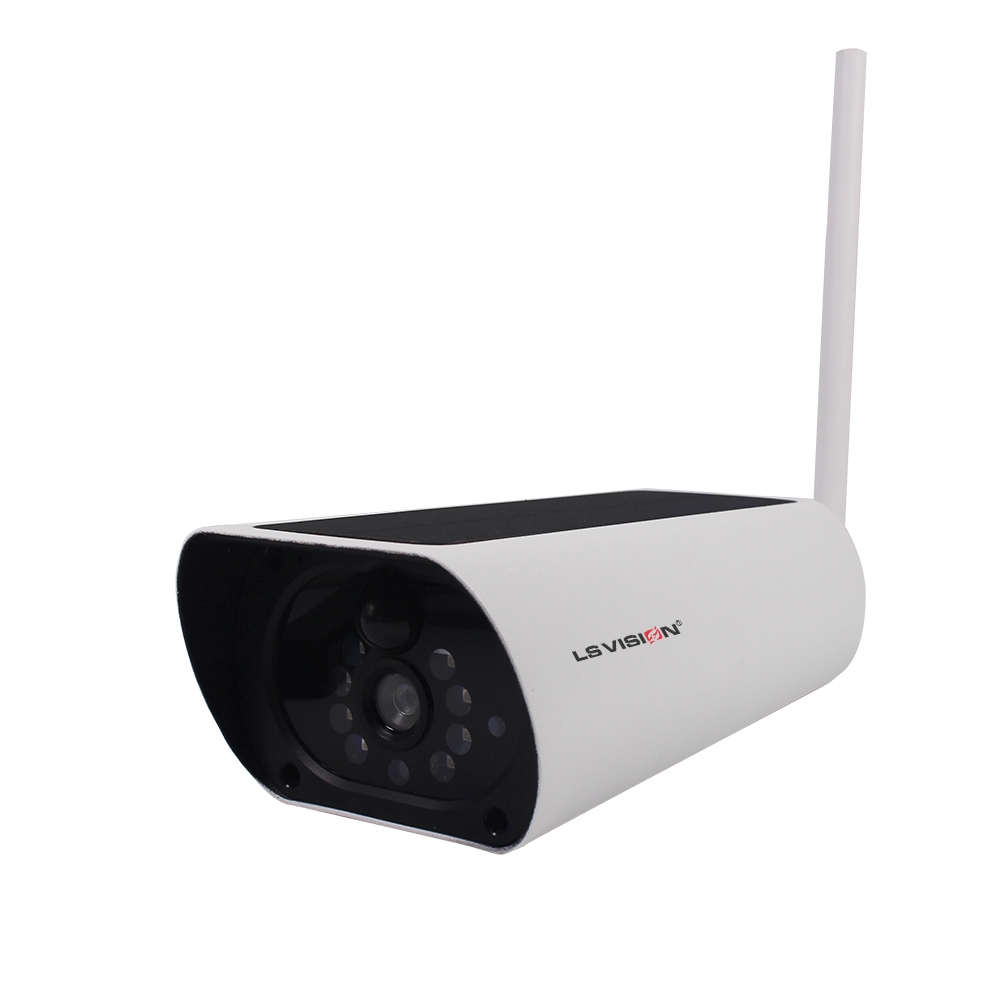 Wireless 1080P WiFi Solar Battery Power Bullet CCTV IP Camera PIR Detection W9U6 