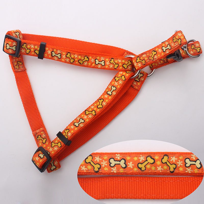 jacquard ribbon dog harness