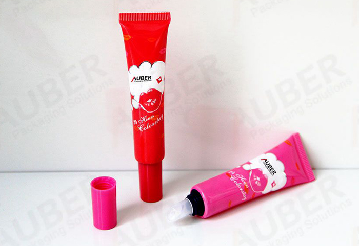 Plastic Squeezable Lip Gloss Tube Packaging D19mm