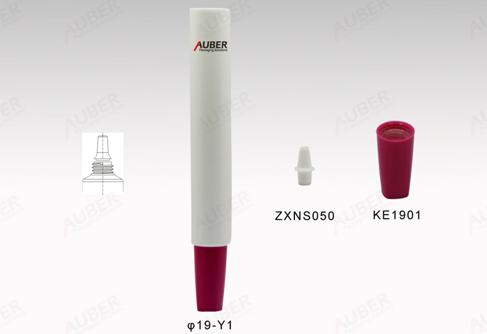 D19mm round medical packaging tube with nozzle head