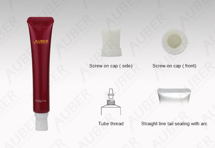 Red PE Cosmetic Tubes